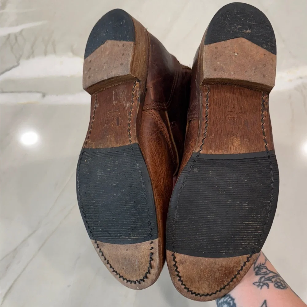 Brown Leather women’s Boots 8.5 - Picture 8 of 11